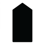 Sign panel 600 x 1200mm with gable top