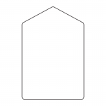 Sign panel 600 x 900mm with gable top