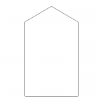 Sign panel 900 x 1500mm with gable top