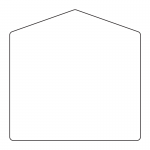 Sign panel 900 x 900mm with gable top