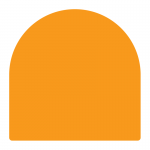 Sign panel 1200 x 1200mm with round top