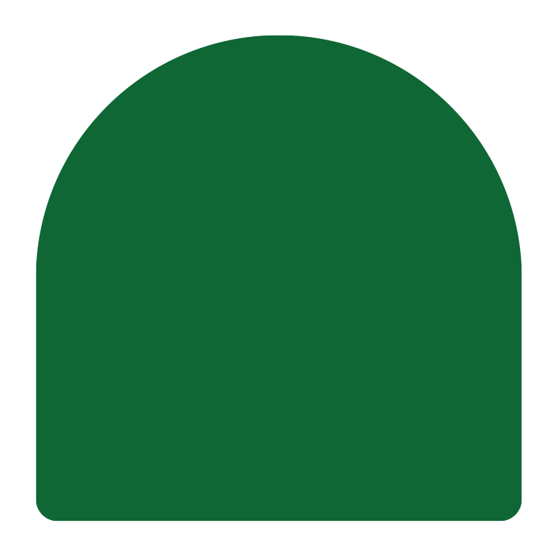 Sign panel 600 x 600mm with round top
