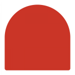 Sign panel 900 x 900mm with round top