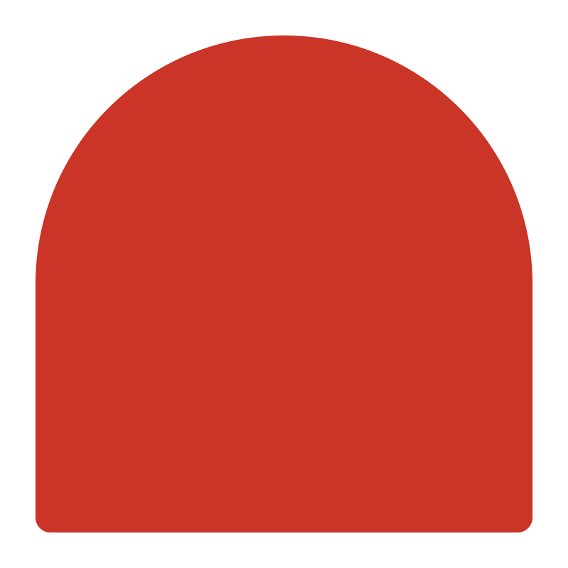 Sign panel 900 x 900mm with round top